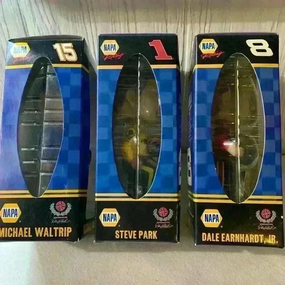 Nascar Bobble heads (set of 3) in pkgs, Dale Earnhardt, Steve Park, Michael Walt - Picture 7 of 12